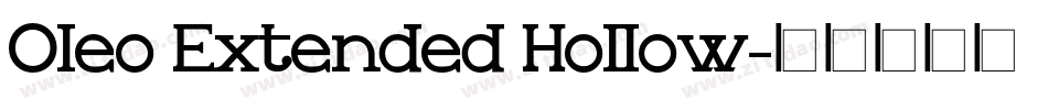Oleo Extended Hollow字体转换